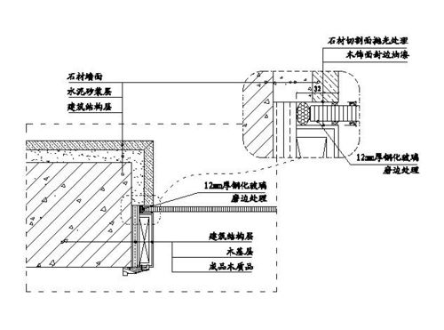 最全石材精装修工程细部节点构造施工示意图